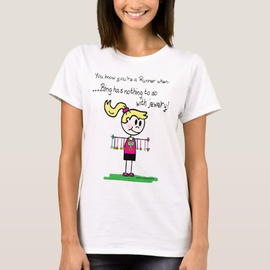 T-shirt Bling du coureur (Devant)