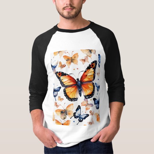 T-shirt Bliss papillon" Onisex Tee : Embrassez l'élégance  (Devant)