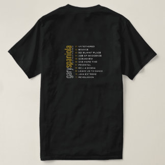 T-shirt BLK non rapproché - avant et arrière 0128