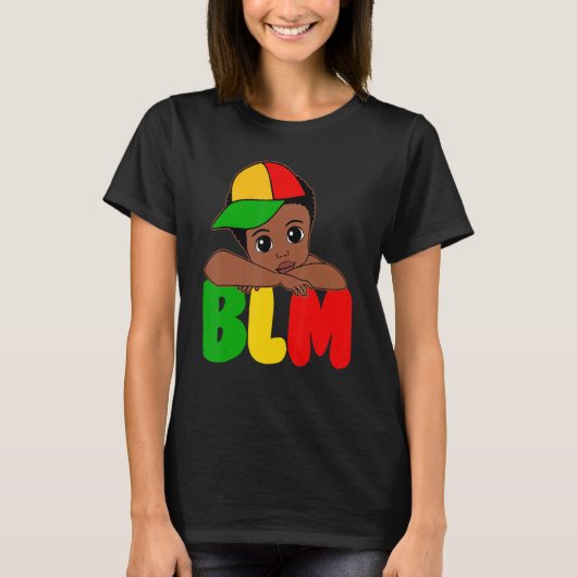 T-shirt BLM Black King Black History Melanin African Black (Devant)