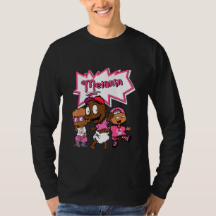 T-shirt Blm Black Melanin Enfants Basket Match 14 Shocking