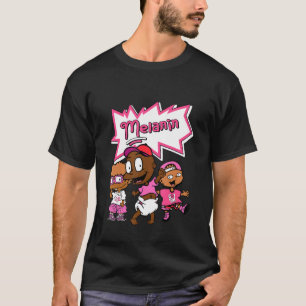 T-shirt Blm Black Melanin Enfants Basket Match 14 Shocking