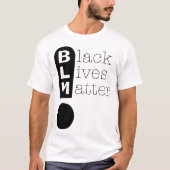 T-shirt BLM Exclamation Mark Black Lives Matt Dark (Devant)