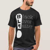 T-shirt BLM Exclamation Mark Black Lives Matt Light (Devant)