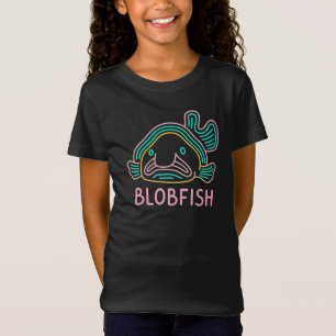 T-Shirt Blobby poisson néon drôle – Dessin animé bizarre d
