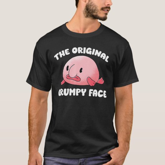 T-shirt Blobfish Drôle Le visage Grumpy original (Devant)