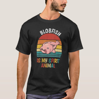 T-shirt Blobfish Est Mon Esprit Animal Blobfish