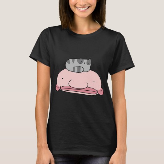 T-shirt Blobfish et Petit Chat (Devant)