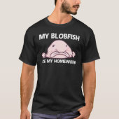 T-shirt Blobfish For Kids Boys Deep Sea Fish Zoo Animal (Devant)