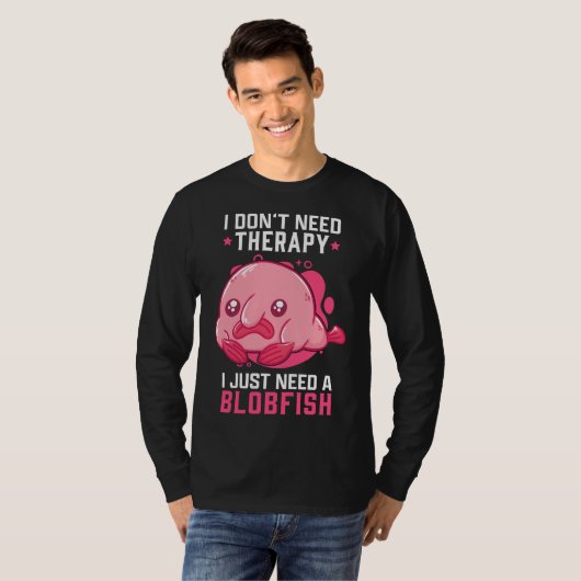 T-shirt Blobfish No Therapy Mème Blobfish laide (Devant entier)