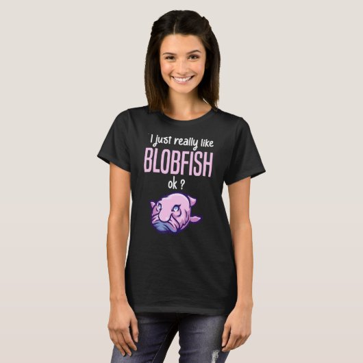 T-shirt Blobfish u2013 Jelly Blobfish Poisson Fathead Aust (Devant entier)