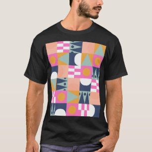 T-shirt Bloc de couleur africain, motif géométrique.