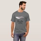 T-shirt Bloc de couleur Baleine bleue (Devant entier)