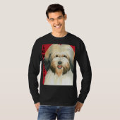 T-shirt Bloc de couleurs Lowchen (Devant entier)