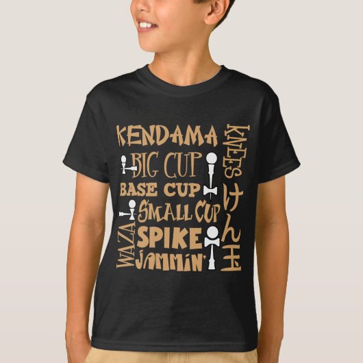 T-shirt Bloc de Kendama, gold2 (Devant)