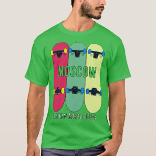 T-shirt Bloc de marbre de l'Est de Moscou Skateboard Skate