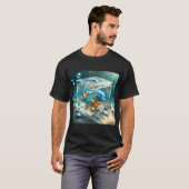 T-shirt Bloc de poisson diamant (Devant entier)