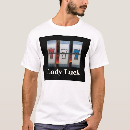 T-shirt Bloc-notes 7ladyluckblackmpad (Devant)