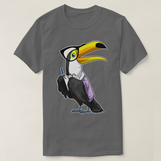 T-shirt Bloc-notes du secrétaire Toucan (Design devant)