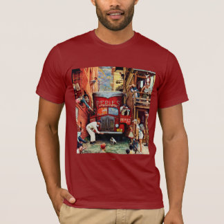 T-shirt Bloc routier par Norman Rockwell