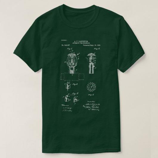 T-shirt Blocage automatique d'extincteurs breveté 1895 Ala (Design devant)