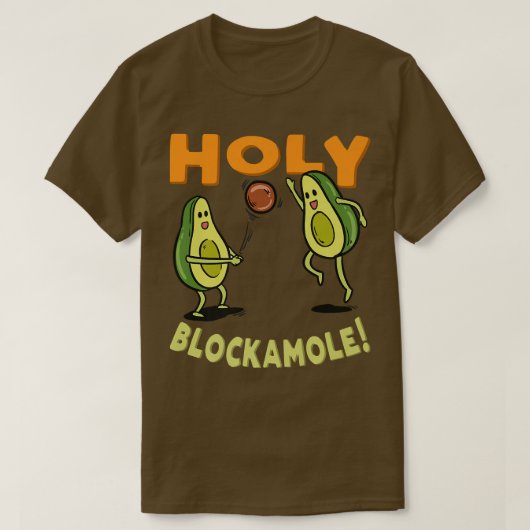 T-shirt Blockamole Avocado Beach Volleyball Player Ve (Design devant)