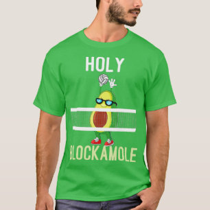 T-shirt Blockamole Funny Volleyball Block Avocado n g