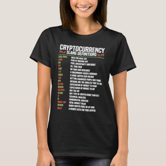T-shirt Blockchain de crypto-monnaie Trader Finance Crypto (Devant)