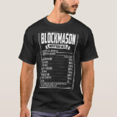 T-shirt Blockmason Nutrition Facts (Devant)