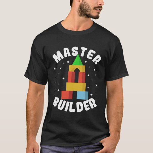 T-shirt Blocks Master Builder  1 (Devant)