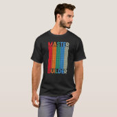T-shirt Blocs de construction Cool Builder maître (Devant entier)