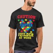 T-shirt Blocs de construction Master Builder Briques 4 (Devant)