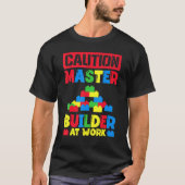 T-shirt Blocs de construction Master Builder Briques 5 (Devant)