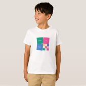 T-shirt Blocs multicolores joués Anniversaire (Devant entier)