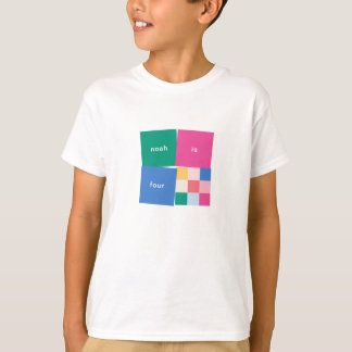 T-shirt Blocs multicolores joués Anniversaire