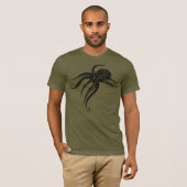 T-shirt Blocs TRIBAL POLYNÉSIEN OCTOPUS (Devant entier)