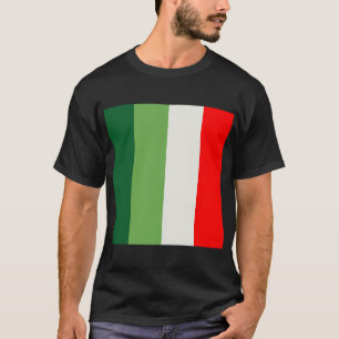 T-shirt Blocs Verticaux Vert, Blanc Étoile Et Rouge