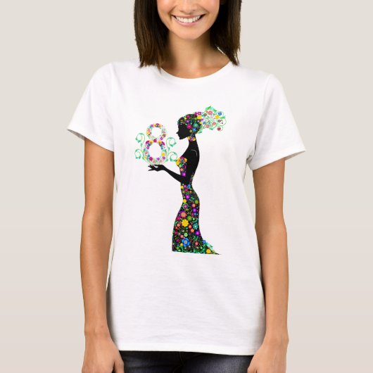 T-shirt bloemen (Voorkant)