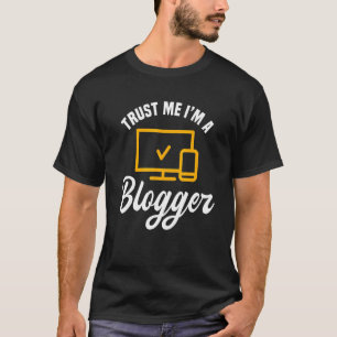 T-shirt Blogger Éditeur Écrivain Blog Contenu Créateur Tra