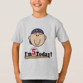 T-shirt Blond Boy Baseball 5e anniversaire (Devant)