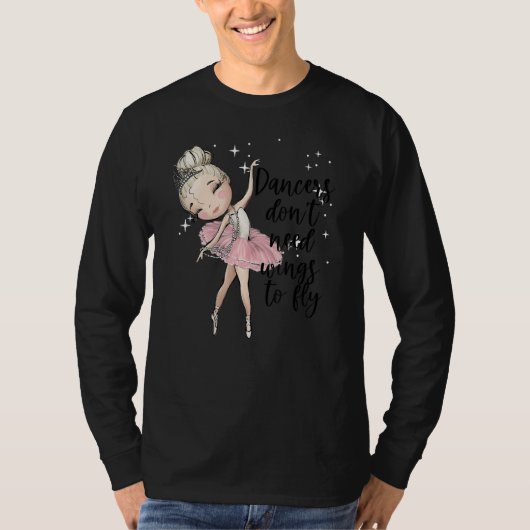 T-shirt Blonde Ballet Danseuse Filles Ballerina Dance Clas (Devant)