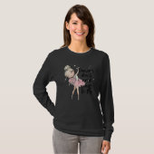 T-shirt Blonde Ballet Danseuse Filles Ballerina Dance Clas (Devant entier)