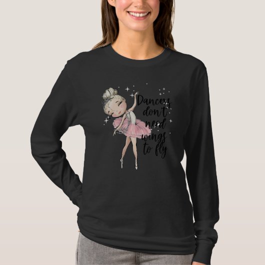 T-shirt Blonde Ballet Danseuse Filles Ballerina Dance Clas (Devant)