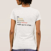 T-shirt Blonde, brune, roux (Dos)