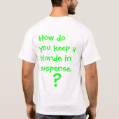 T-shirt Blonde de Q (Dos)