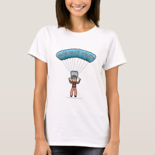 T-shirt Blonde Girl Sky Diver