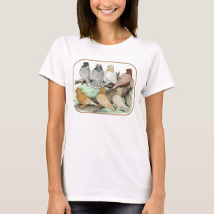 T-shirt Blondinettes de pigeons de frill classique