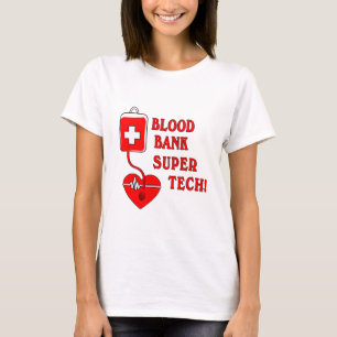 T-SHIRT BLOOD BANK SUPER TECH