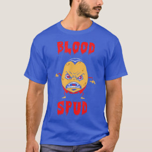 T-shirt Blood Spud Funny Potato Vampire Halloween 647