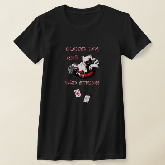 T-shirt Blood Tea and Red String - Smaller Design (Poser)
